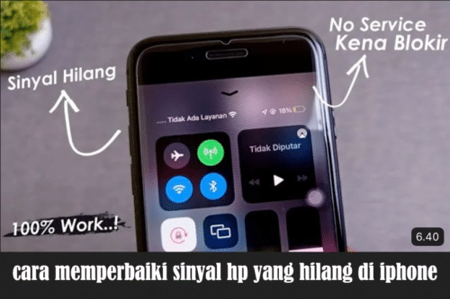 cara memperbaiki sinyal hp yang hilang di iphone